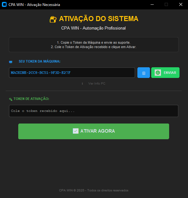 Enviar Token
